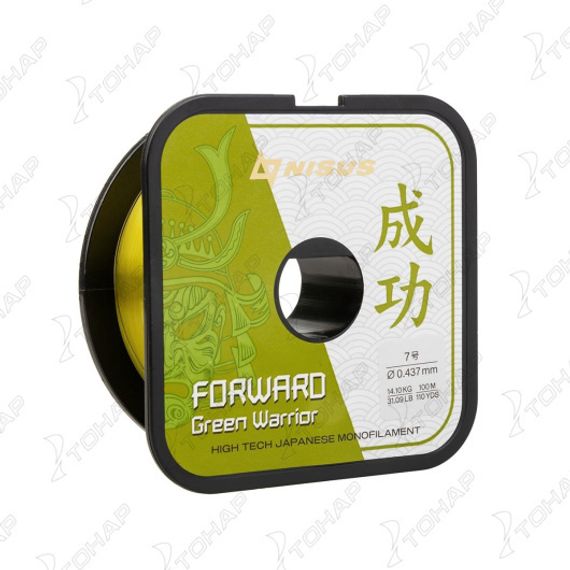 Леска FORWARD Green Warrior 0,437mm/100m Nylon (N-FGW-0437-100) Nisus