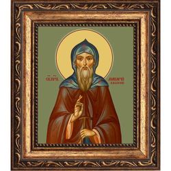 Макарий Жабынский, Белевский, преподобный иеросхимонах. Икона на холсте.