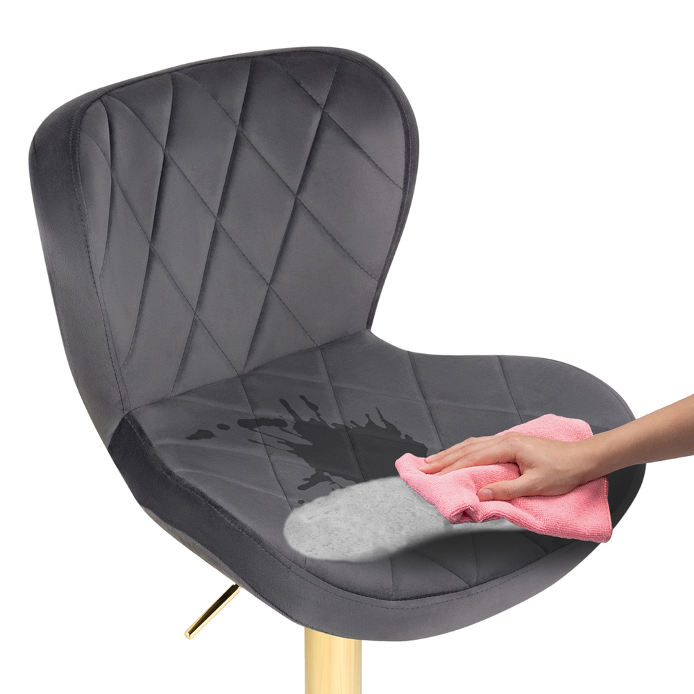 Барный стул Woodville Porch dark gray, golden