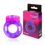 Фиолетовое эрекционное виброкольцо с бабочкой (Цвет: фиолетовый)