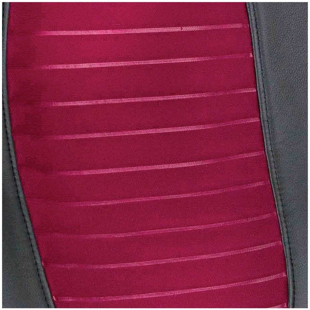 Кресло руководителя Helmi HL-E93 "Fitness", экокожа черная/ткань S бордо, хром, мех. качания "Люкс"