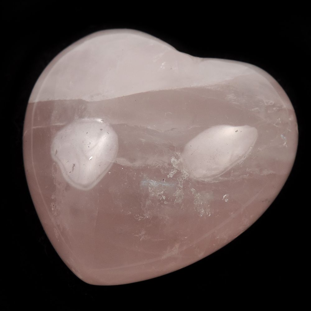 Сердце 42мм розовый кварц асс.