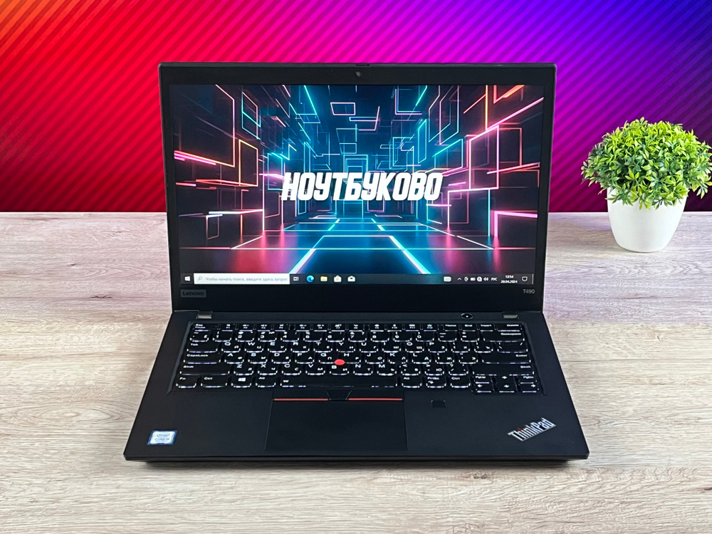 Ноутбук Intel Lenovo ThinkPad T490, 14 FHD IPS, core i5-8265U, 8 Gb RAM, 256 Gb SSD, Win Pro, русская клавиатура