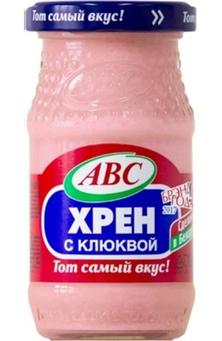 Хрен "с клюквой" 160г. АВС