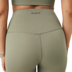 Женские теннисные брюки Björn Borg Borg High Waist Comfort Tight Women - Olive