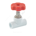 Клапан (вентиль) PP-R запорный белый Дн 20х90гр внутренняя пайка VALFEX 10146020