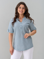Блузка БЛ-122/фурла-голубойджинс