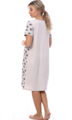 [m]Сорочка для кормящих х/б кор.рукав С-2699