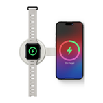 Складная зарядная станция MagSafe Native Union Voyage для iPhone и Apple Watch (Qi2) Беспроводная зарядка: Qi 15 Вт, магнитное крепление для быстрой зарядки Apple Watch (Qi 5 Вт). Проводная зарядка: нет. Сертификации MFi и Qi2