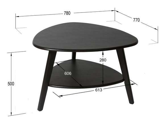 Стол журнальный Бруклин венге/венге