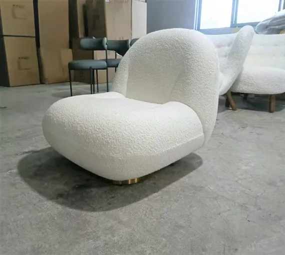 Кресло Peach, белое букле