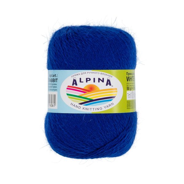 Пряжа Alpina White Rabbit / уп.10 мот. по 50г, 300м, 207 васильковый