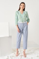 22845 Блузка женская (молочный принт)