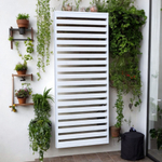 Панель для стен, 76х5х177, Эпларо, стеновые панели, вешалка настенная, для балкона и прихожей, массив дерева, белый, Dipriz