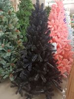 Искусственная черная елка "Чёрная жемчужина" (пвх) 120 см / 1.2 м