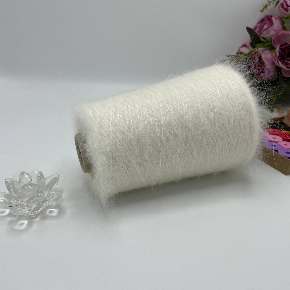 Пряжа для вязания кид мохер на бобине 