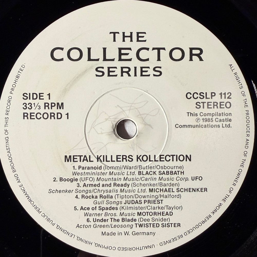 Сборник Metal Killers Kollection 2LP (Германия 1985г.) Т