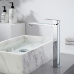 Смеситель для накладной раковины Vincea Next VBF-1N2CH однорычажный, хром