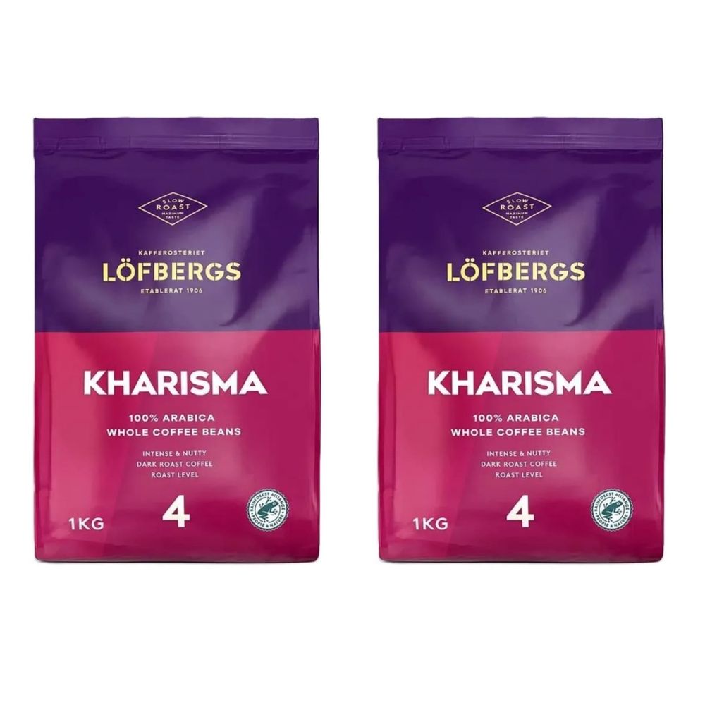 Кофе в зернах Lofbergs Kharisma 1 кг, 2 шт
