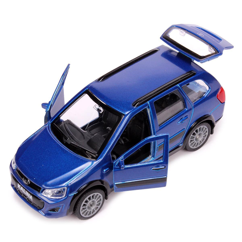 Модель ин. мет. "Lada Kalina Cross" 12см, открыв. двери,багаж, синий,коробка SB-16-46-N(BU)-W(Технопарк)
