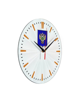 Настенные часы "Эмблема Прокуратуры щит 43" Декор для дома, подарок