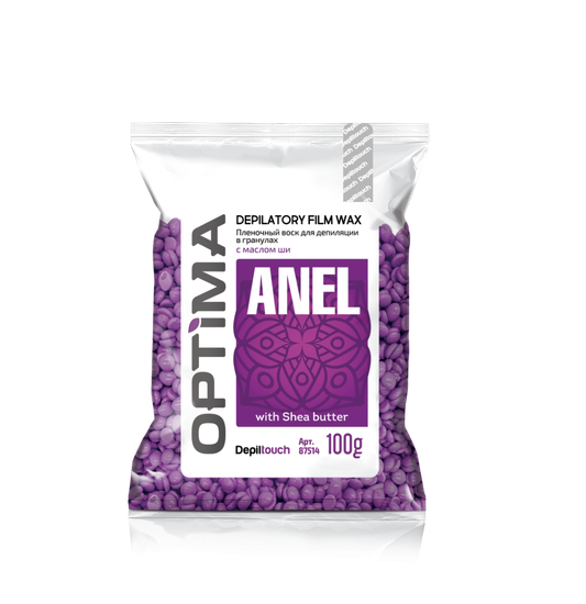 Воск в гранулах Depiltouch с маслом ши Optima Anel 100 гр.