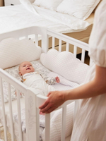 Детская кроватка-трансформер Happy baby Mommy Love в комплекте с расширением 160х70 white