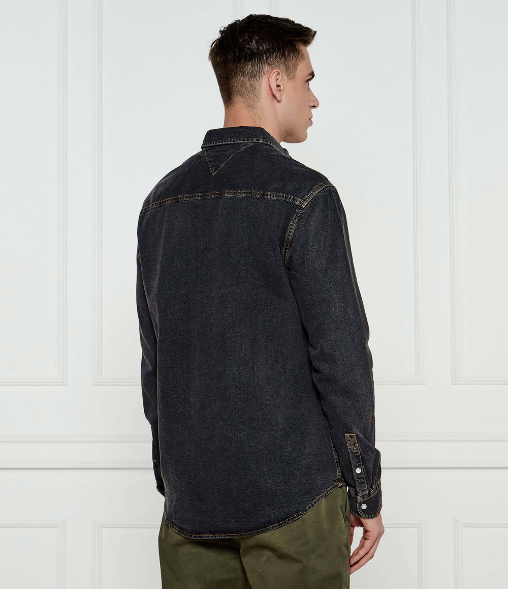 Джинсовая рубашка Tommy Jeans - серый(DM0DM21103)