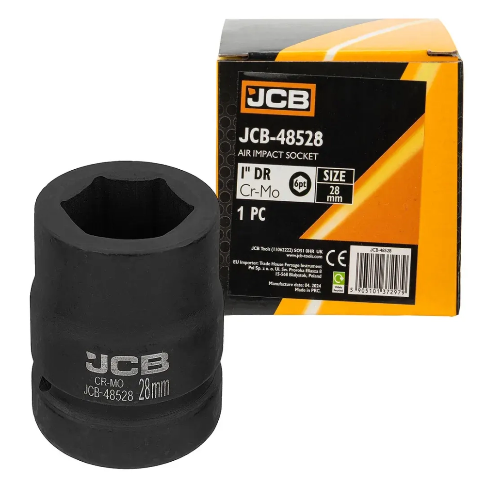 Головка ударная 28мм (6гр.), 1'' JCB JCB-48528