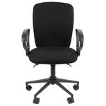 Кресло офисное Chairman CH 9801, пятилучие металл, ткань, черное, ш/к 57852, 7150934