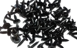 Саморез черный с прессшайбой острый 4.2x16 30шт подходит для установки подкрылок