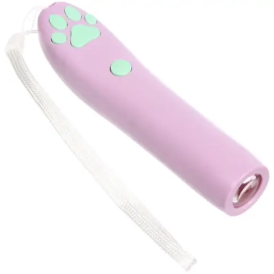 Лазерная указка для кошек «Лапка - Царапка», цвет сиреневый,1 режим, 16,2*2,6см (работает от 3 батареек AG13)
