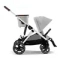 Прогулочная коляска для двойни Cybex Gazelle S SLV Lava Grey
