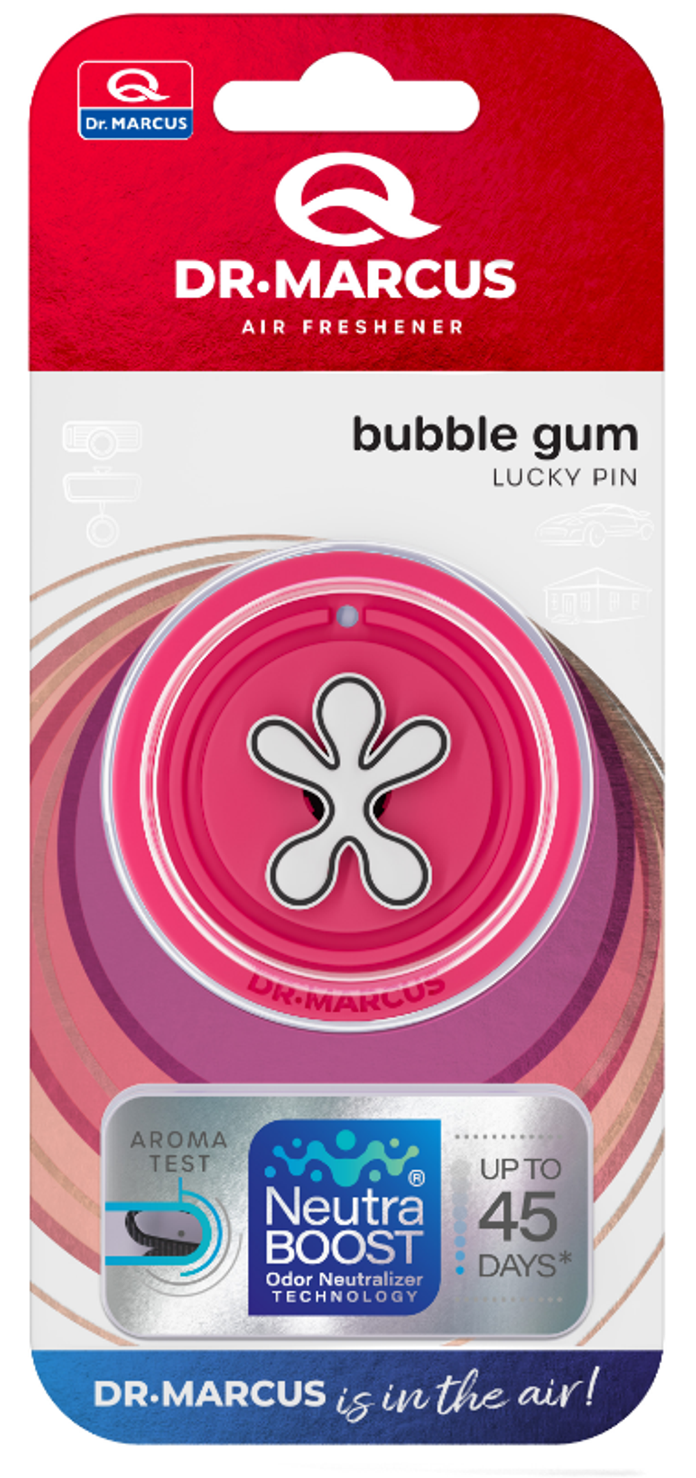 Ароматизатор-игрушка Dr Marcus Lucky Pin - Bubble Gum\БаблГам