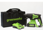 Аккумуляторный перфоратор GREENWORKS GD24SDS2  с АКБ 4 Ah и ЗУ 3803007UB