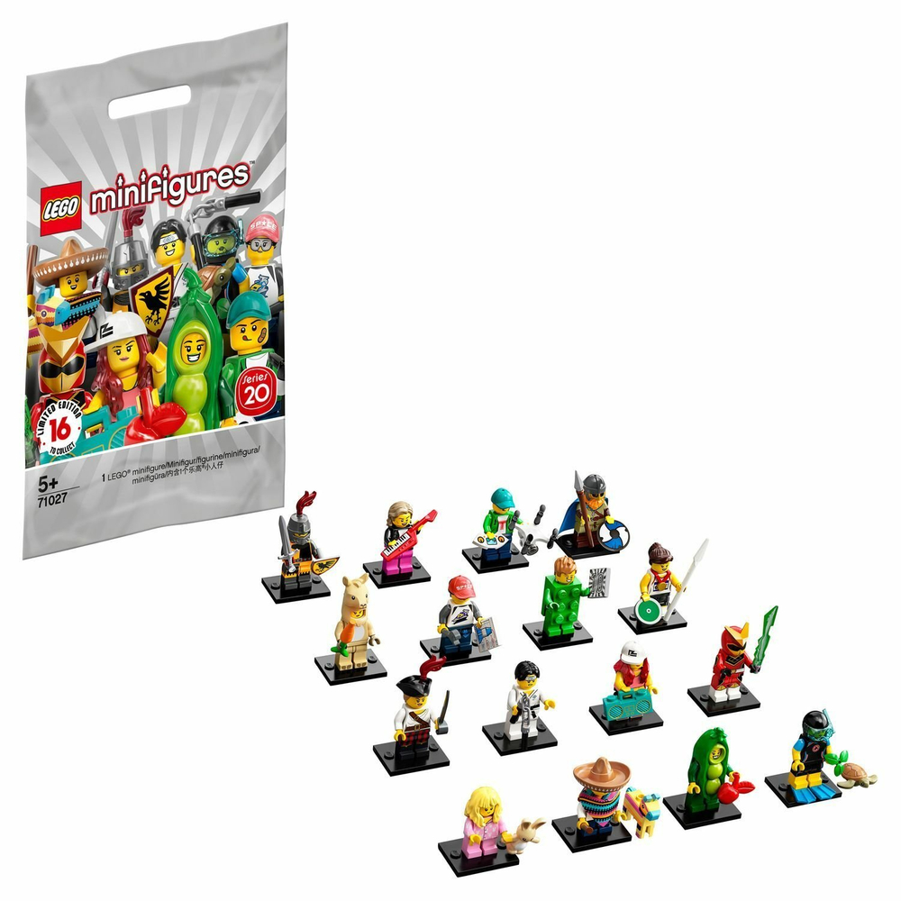 LEGO Minifigures: Серия 20 71027 — Series 20 Minifigure - Random Bag — Лего Минифигурки