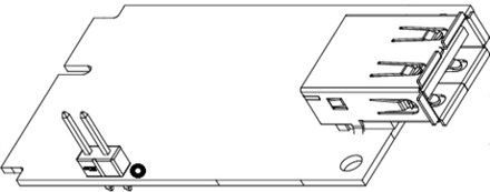 Плата подключения делителя mpcie