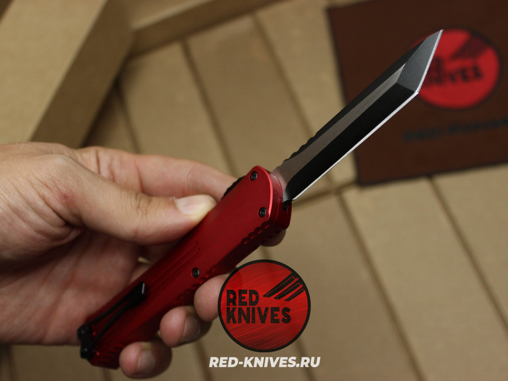 Heretic Knives Manticore-E T/E - красная рук, черный клинок RK/Н103