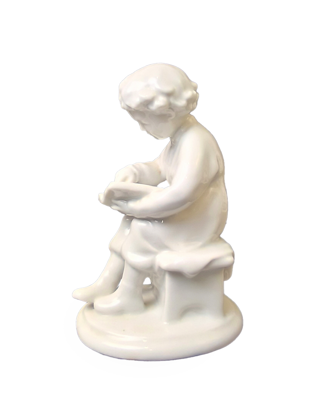 Фарфоровая статуэтка "Юный Ленин" ЛФЗ