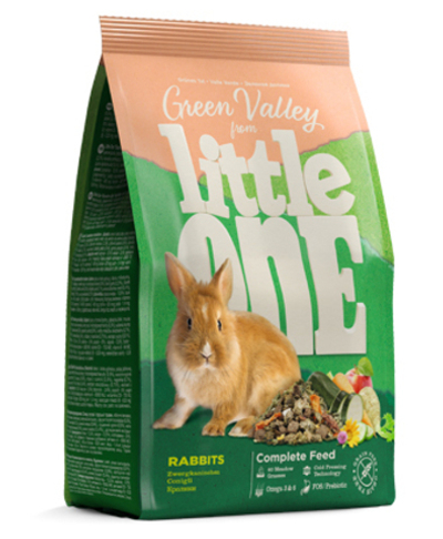 Литл оне LITTLE ONE Зеленая долина Корм д/кроликов из разнотравья 750