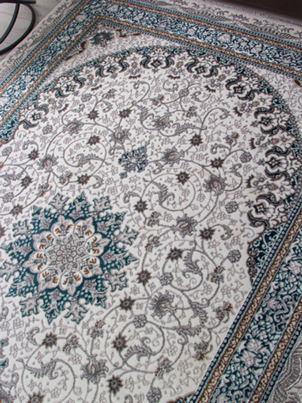 Ковер F639 - GREEN-BLUE - Прямоугольник - коллекция HALIF размер 80*150 см
