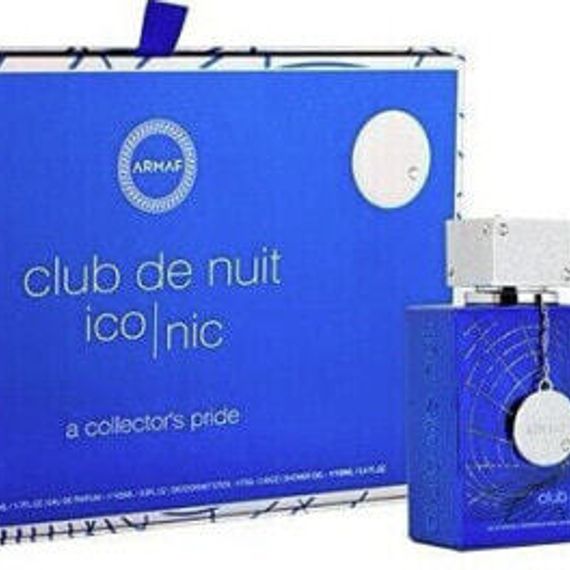 Парфюмерный набор Club De Nuit Blue Iconic ARMAF 105 мл + гель для душа 100 мл + твердый дезодорант 75 г