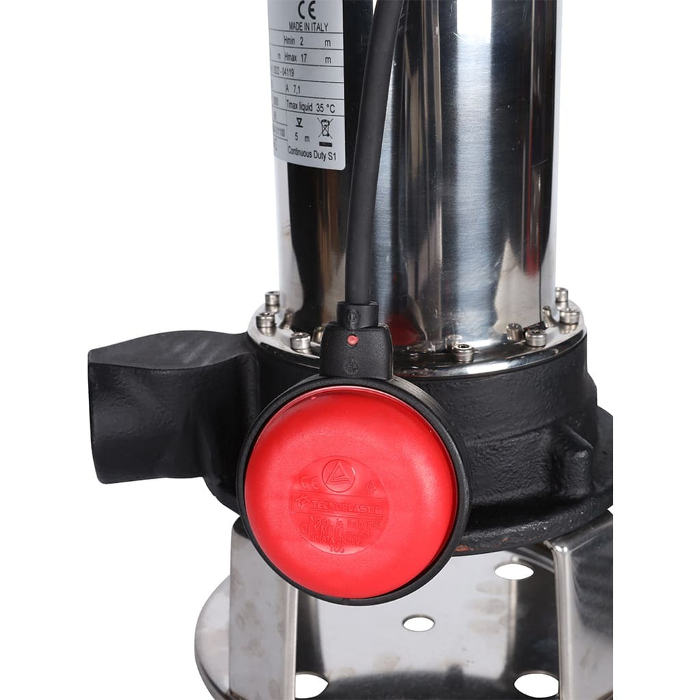 Насос дренажный STOUT с поплавком, кабель 10 м, 230V, Q=175 л/мин, H=7,5 м