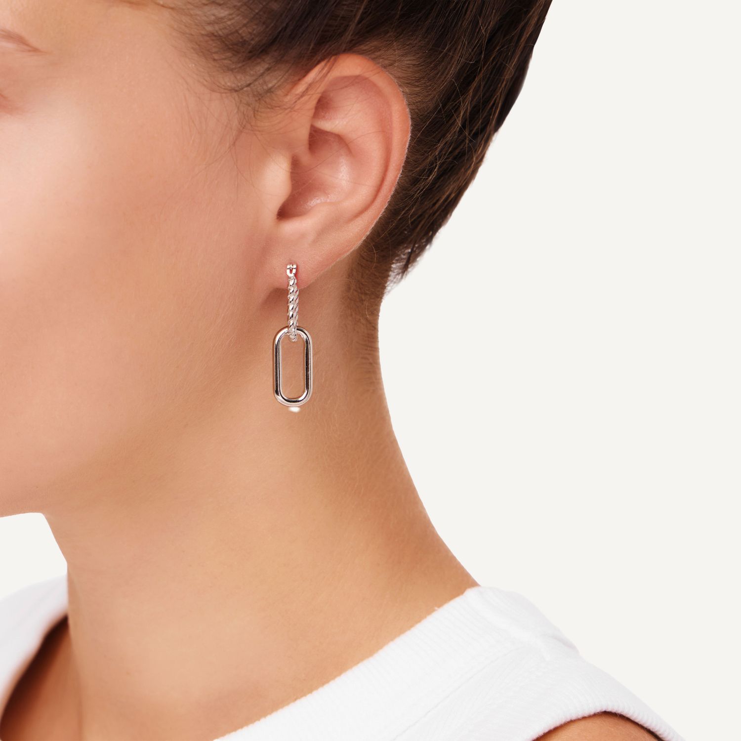 Серьги Entwined Bonds Earrings – Silver