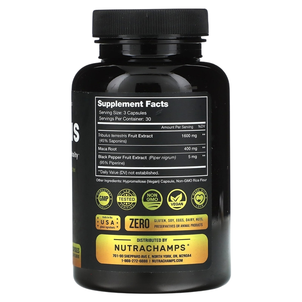 Nutra Champs Tribulus 90 veg caps , Трибулус