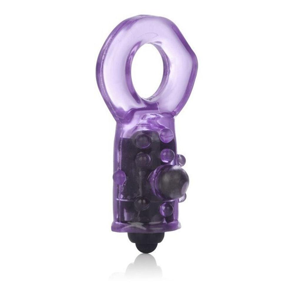 Эрекционное кольцо с вибро-стимуляцией Hook It Up (3 скорости) (Цвет: фиолетовый)