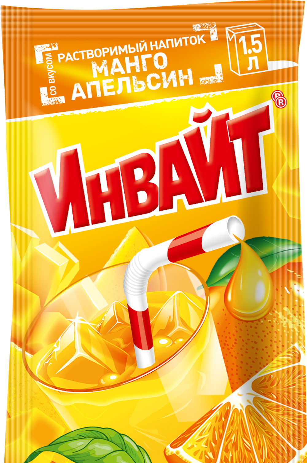 Растворимый напиток Invite манго-апельсин 12гр 24шт*6бл