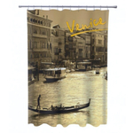 Штора для ванной комнаты Фотопринт 180*180 "ВЕНЕЦИЯ" с кольцами 2428