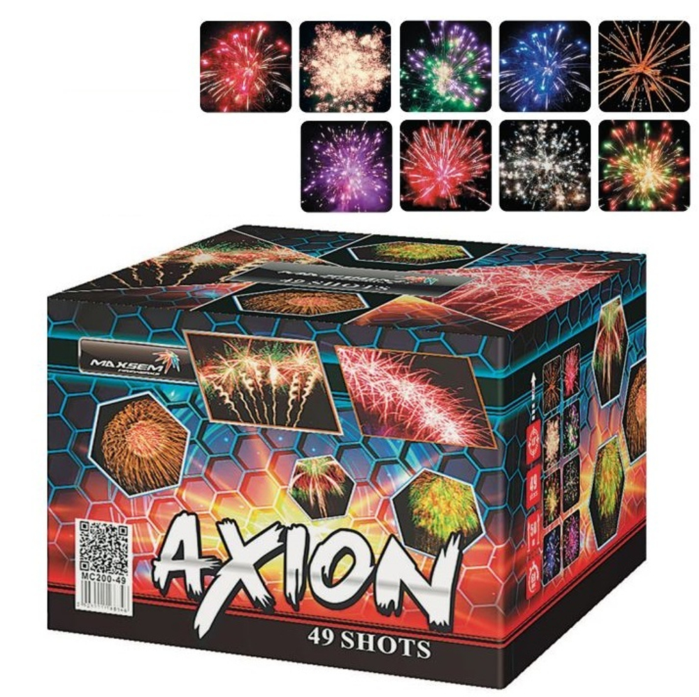Батарея салютов "Axion" MC200-49 49 залпов * 2"