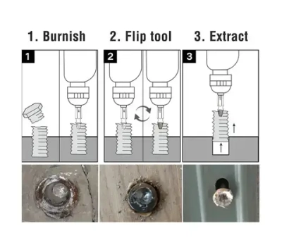 Набор экстракторов для сломанных болтов 6 шт.